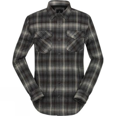 Camisa PrAna Asylum Hombre - Gris / Negras - Chile EMT167538